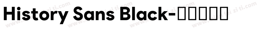History Sans Black字体转换
